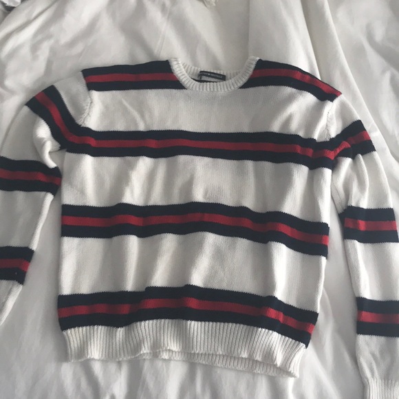 Red/blue and white striped brandy Melville sweater - Picture 1 of 3